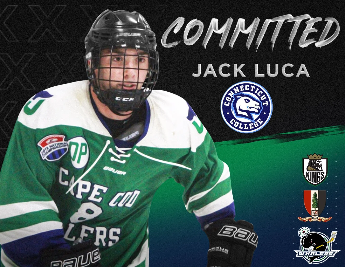 Jack Luca commitment, Cape Cod Whalers